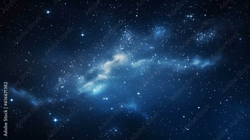 Naklejka premium Dreamy Starry Night Sky