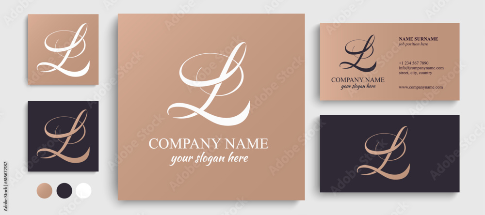 L logo. L letter logo template elements. personal monogram. Vector elegant logo. letter L logo design letter L luxurious