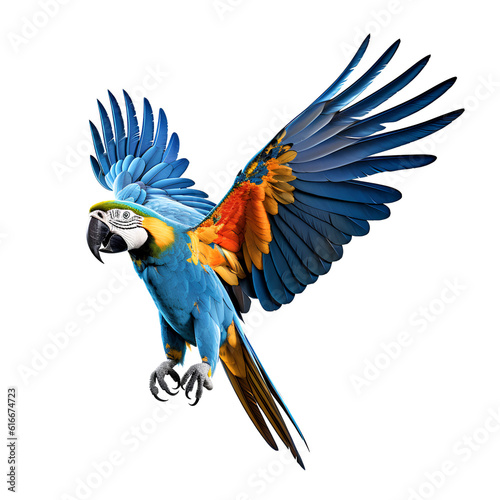 Canvastavla macaw bird animal