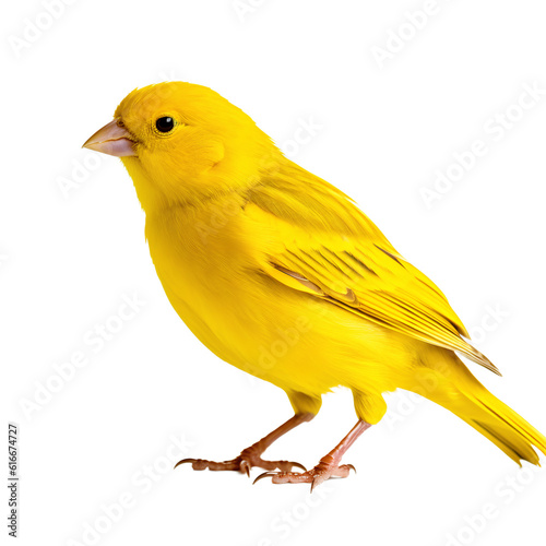 Print op canvas canary bird animal