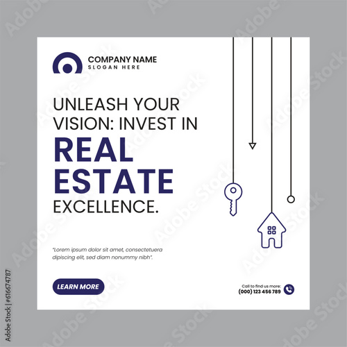 Modern Real Estate Social Post Design Template