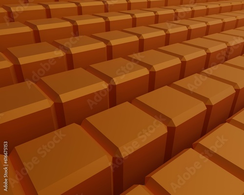 gold bars cube stacked represent crypto currency bitcoin or digital currency 