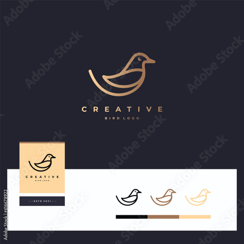 Bird logotype design template
