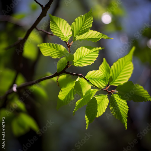 Frühling Blätter grün Baum 