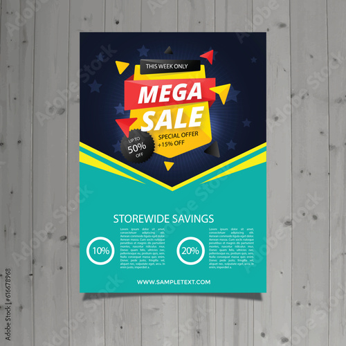 Free vector modern mega sale