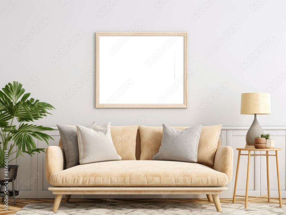 Mockup Frame In Farmhouse Living Room , Mockups Design 3D, HD Mockup Frame In Farmhouse Living Room , Mockups Design 3D, HD