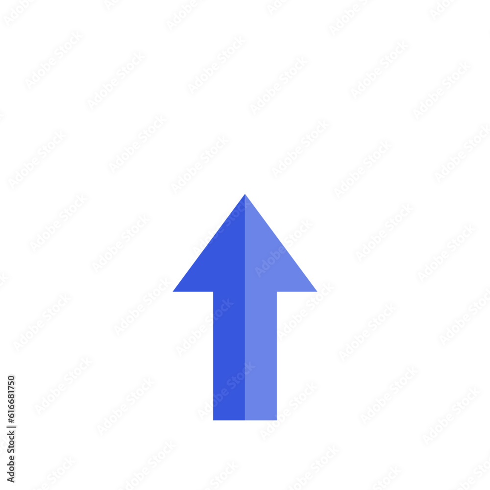 Blue upload arrow in a cloud Blue upload arrow in a cloud