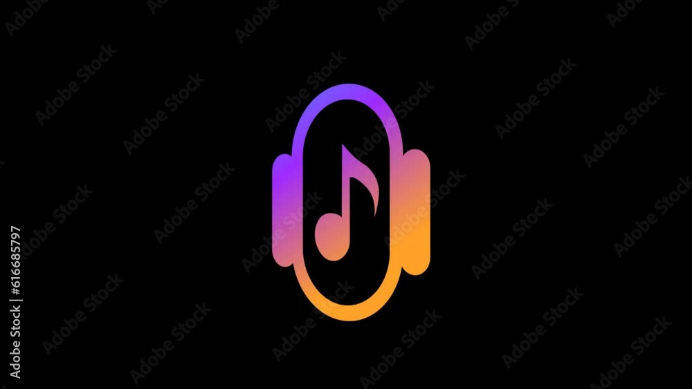 4K stock video footage. Minimalist wave form Audio Isolated on transparent background. Visualization sound graphic element. Sound graphic equalizer animation logo graphic animation