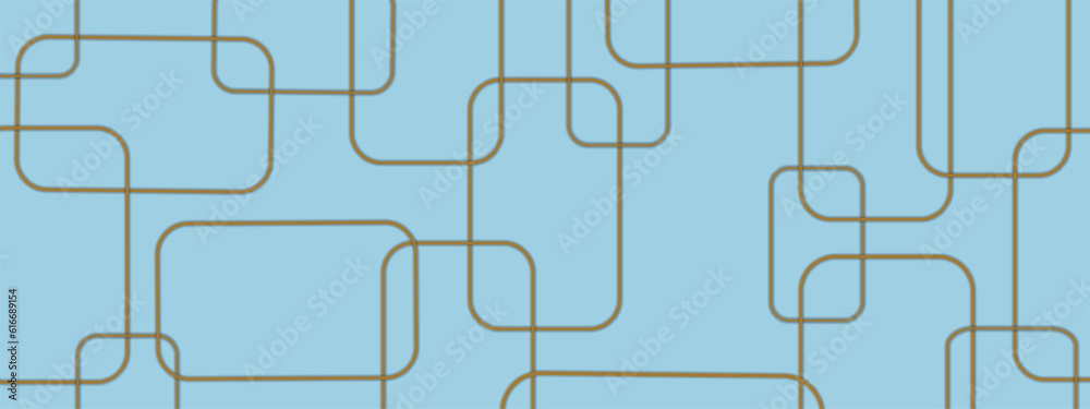 3D modern curve abstract presentation background. Luxury paper cut background. Abstract decoration, golden pattern, halftone gradient, 3d vector illustration. Dark blue background