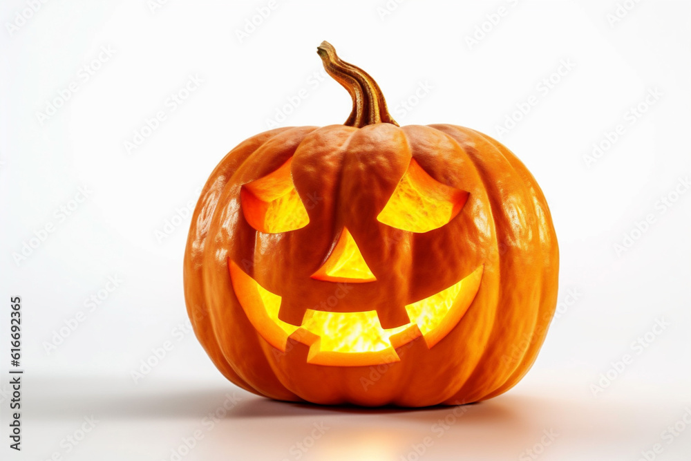 face jack-o-lantern lantern isolated smile decoration halloween holiday background orange pumpkin. Generative AI. face jack-o-lantern lantern isolated smile decoration halloween holiday background orange pumpkin. Generative AI.
