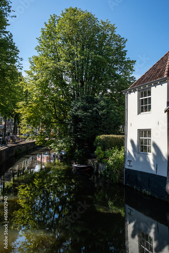 Amersfoort city, monumental and historic city center. Holland.