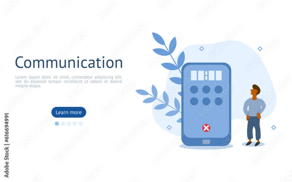 communication illustration set. characters are using mobile phones to communication by calling system. technology for contact concept vector. communication illustration set. characters are using mobile phones to communication by calling system. technology for contact concept vector.