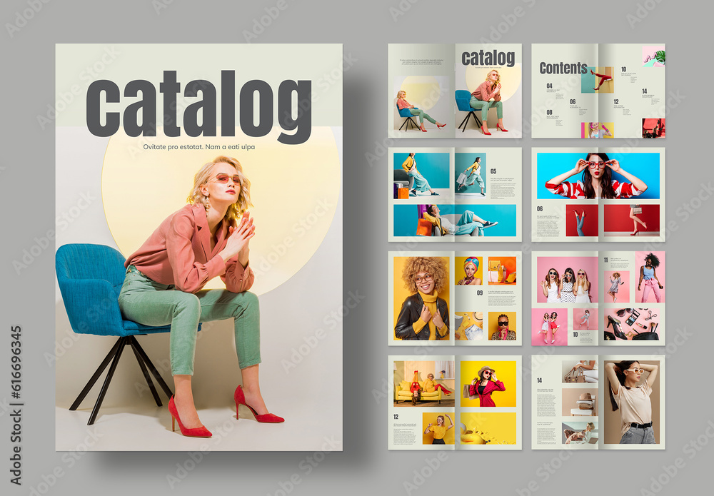 Catalog Layout Stock Template Adobe Stock