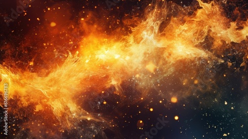 Fire and Sparks Overlays Background