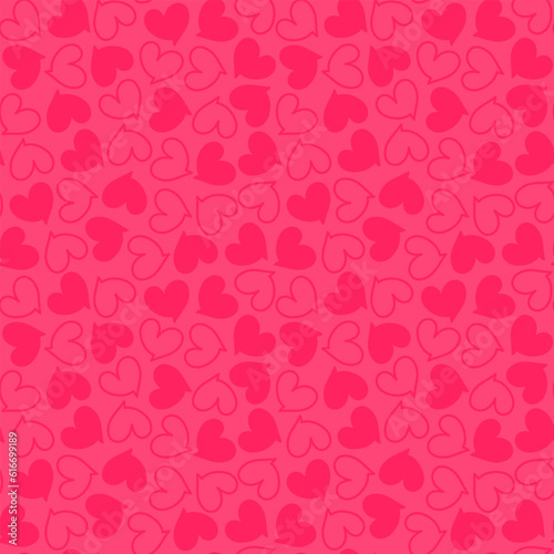 Wallpaper Mural Speech bubble love message hearts vector seamless pattern. Bright romantic repeatable background. Holiday wallpaper design. Torontodigital.ca