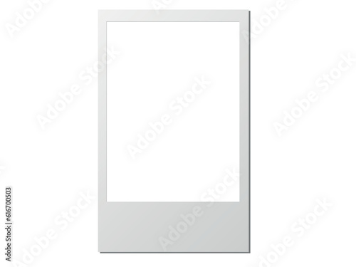 a polaroid card blank vector file