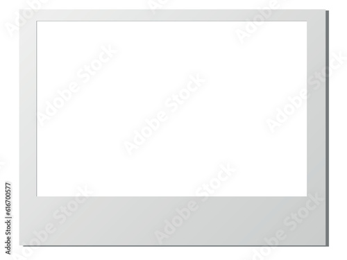 a polaroid card blank vector file