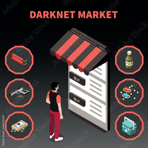 Black Market Isometric Concept