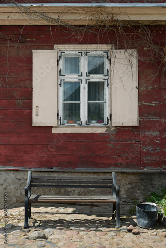 The yard of the old house.