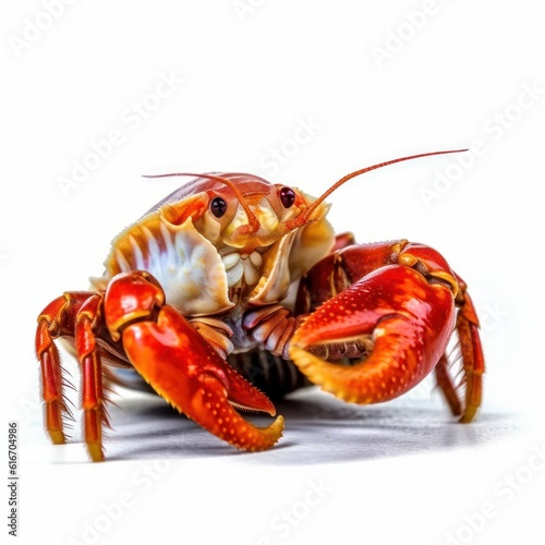 Wallpaper Mural Hermit crab Water Animal. Isolated on White Background. Generative AI. Torontodigital.ca