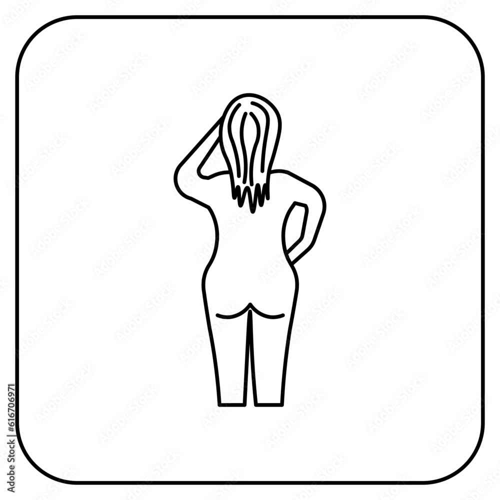 Fototapeta premium woman icon