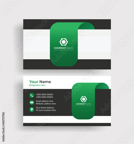 Colorful unique Professional Corporate Business Card Or Visiting Card Design Template	