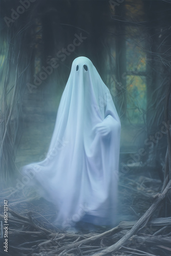 Sighting of a spooky white ghost