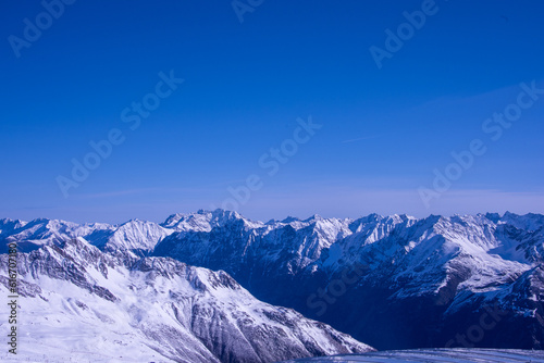 Alpine ski resort in S  lden in Otztal Alps  Tirol  Austria  