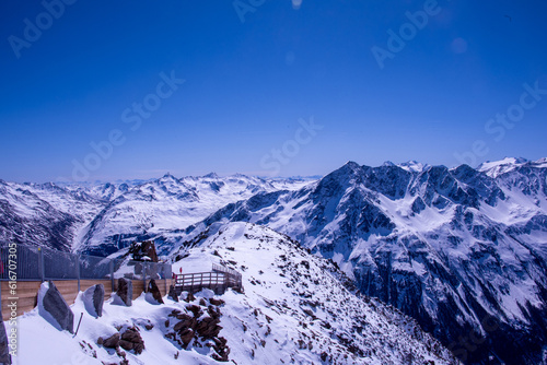 Alpine ski resort in Sölden in Otztal Alps, Tirol, Austria	
 photo