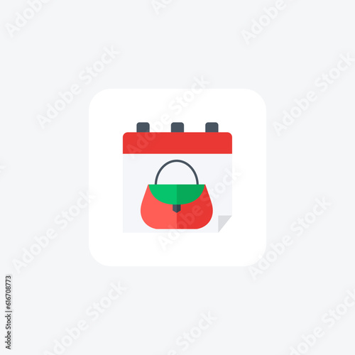 Locked Browser, Lock, Browser Vector Flat Icon