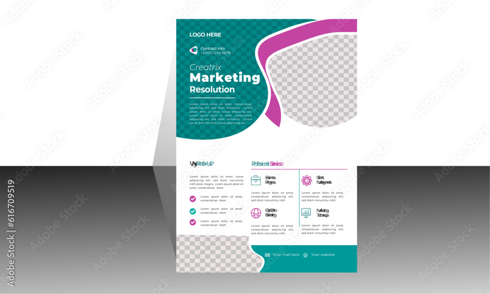  Modern & Creative template  business flyer  design set marketing, business proposal, promotion, advertise, publication, cover page with new digital marketing .