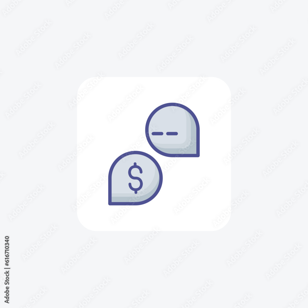 Female Consultant, Messaging, Chat Vector Line Icon Female Consultant, Messaging, Chat Vector Line Icon
