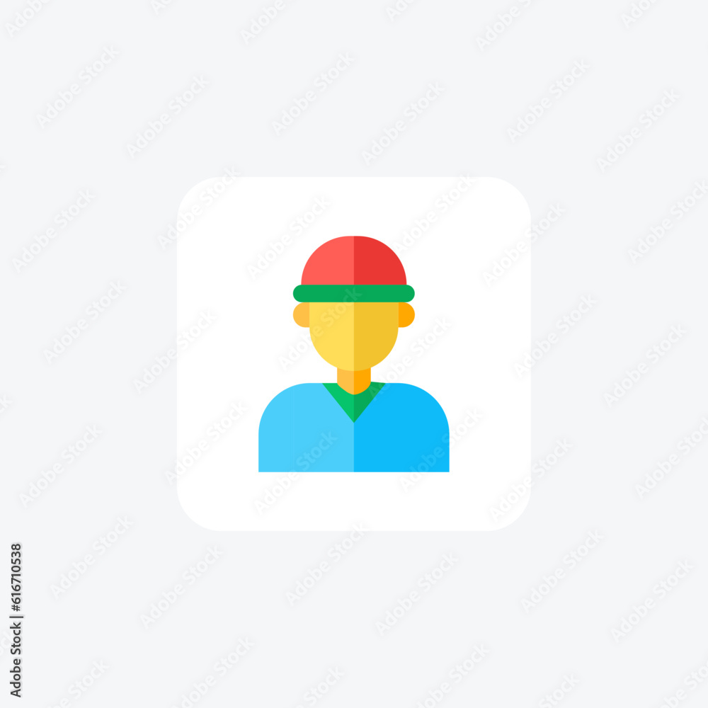 Fototapeta premium Customer, Client, User, Consumer Vector Flat Icon
