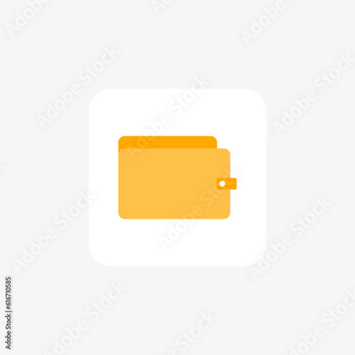 Empty Wallet, Money, Currency Vector Flat Icon
