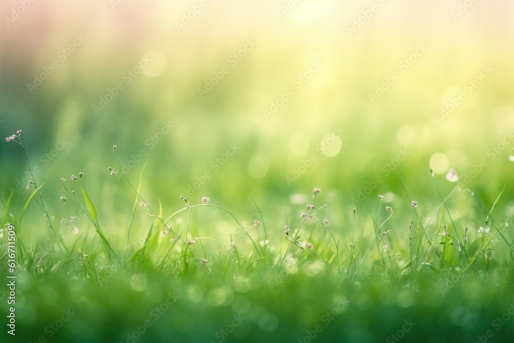 beautiful green glass with soft blurred background