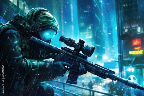 sniper game screenshot 10, ai generative photo