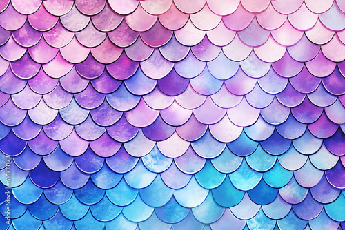 Mermaid scales Background texture Generative AI
