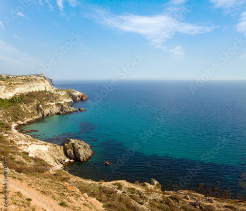 Coastal rock view from Phiolent Cape (Krimea, Ukraine) © wildman
