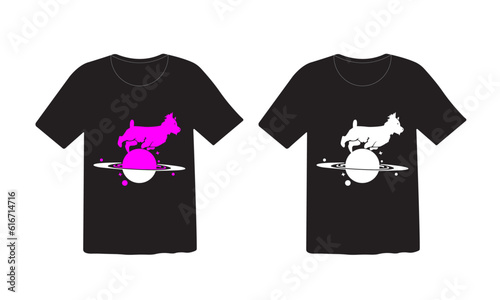 t shirt design with different illustration