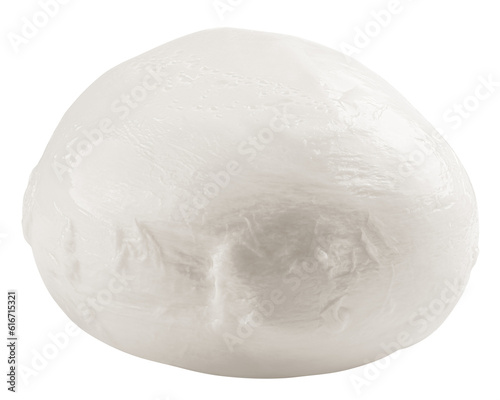 Fotografía Mozzarella cheese isolated on white background, full depth of field