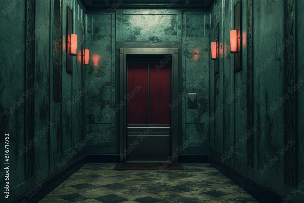 Obraz premium Door in a wall