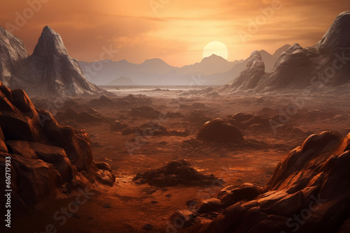 Fantasy Mars landscape