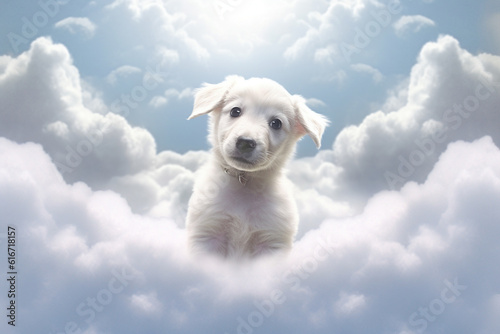 Puppy in heaven