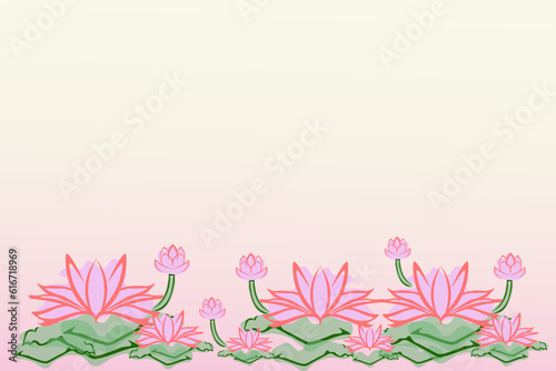 beautiful pin trai illustration background with its leaves