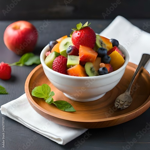 fruit salad with fruits