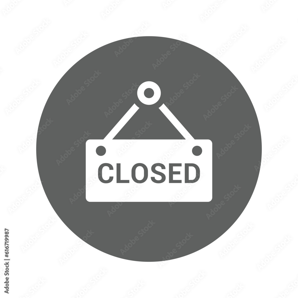 Shopping Closed icon. Shopping Closed icon.