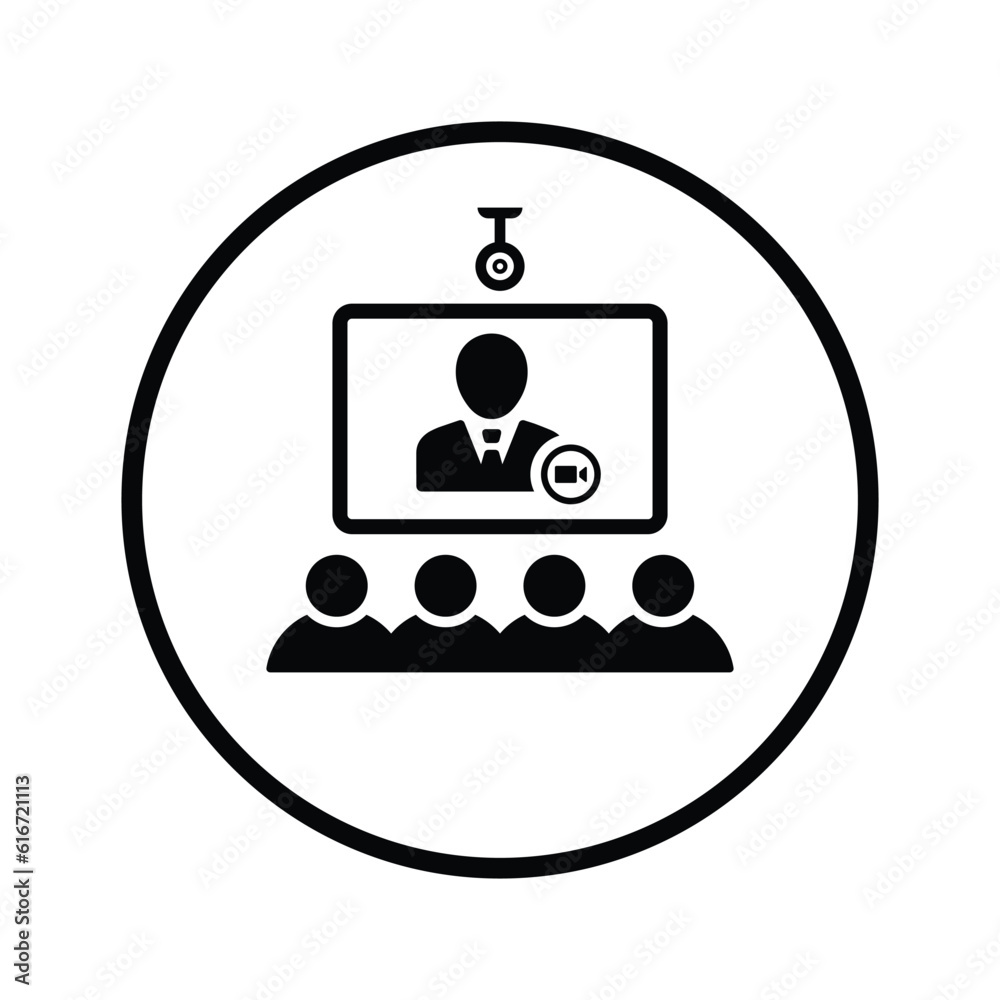 Video Conference icon. Video Conference icon.