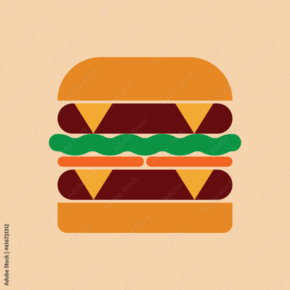 Burger logo vector. burger icon. Vector illustration. Burger logo vector. burger icon. Vector illustration.