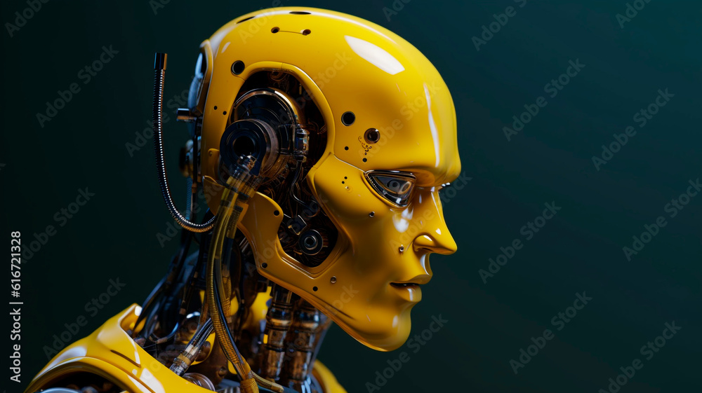 Artificial Intelligence Robot in Yellow
Artificial Intelligence Robot in Yellow