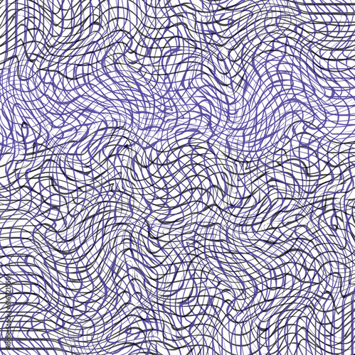 Distorting fishing net